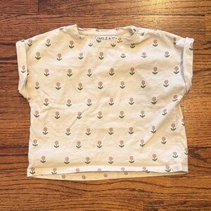 Emile & Ida organic cotton floral t-shirt 4T